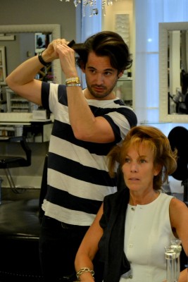 Luis demonstrates the proper technique