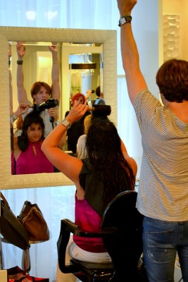 David teaches proper blowdry technique